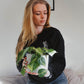 Embroidered Botanical Trailing Plant Unisex Sweatshirt